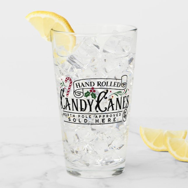 Handgedrehte Kanister Glas (Vorderseite Ice)