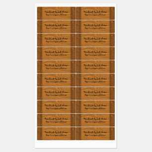 Handgefertigt aus Holz Etiketten