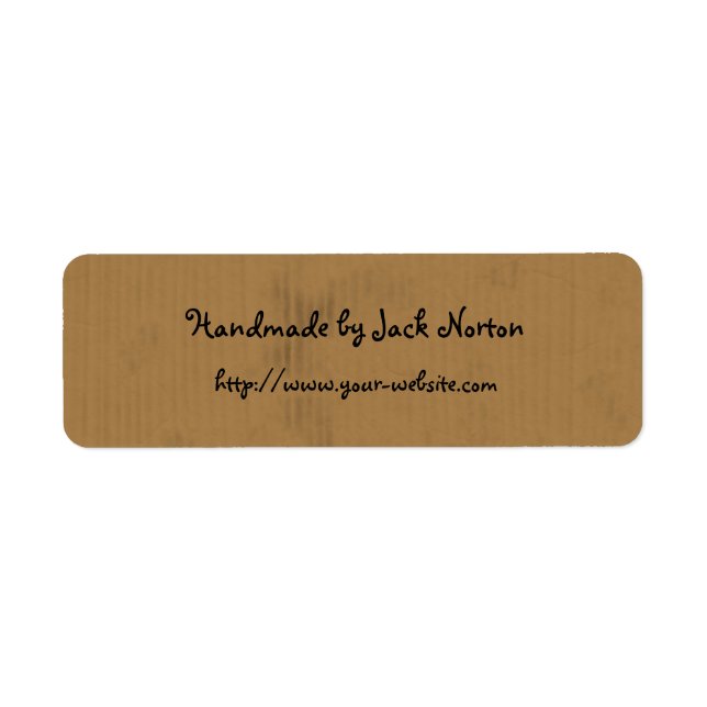 Handgefertigt aus - Kartondesign (Vorne)