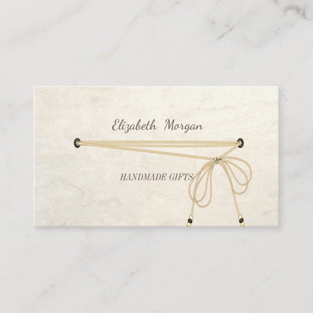 Handgefertigt, elegant, einfach, stylisch, Minimal Visitenkarte (Vorderseite)