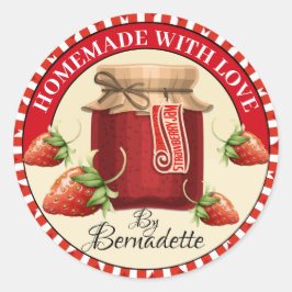 Handgefertigt mit Aufkleber