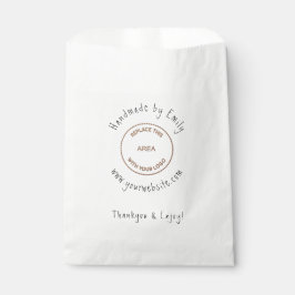 Handgefertigt mit dem Namen Logo Kleine Handwerksb Geschenktütchen