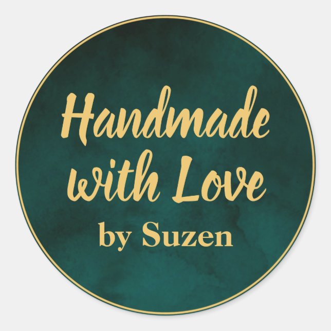 Handgefertigt mit Liebe Beauty Products Aufkleber (Vorderseite)