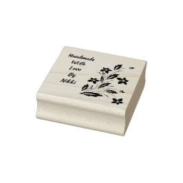 Handgefertigt mit Liebe Briefmarke Gummistempel