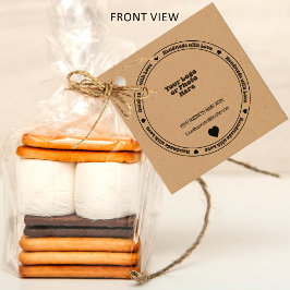 Handgefertigt mit Liebe Business Insert - einfarbi Geschenkanhänger