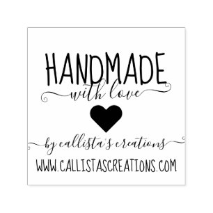 Handgefertigt mit Liebe Etsy Zuhause Crafter Kunst Permastempel
