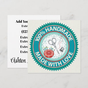 Handgefertigt mit Liebe-Flachkarte Einladung