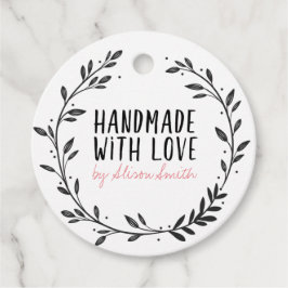 Handgefertigt mit Liebe Geschenkanhänger