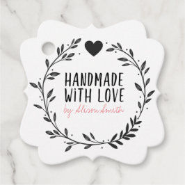 Handgefertigt mit Liebe Geschenkanhänger