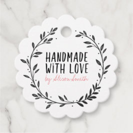 Handgefertigt mit Liebe Geschenkanhänger