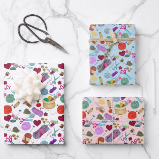 handgefertigt mit Liebe Geschenkpapier Set