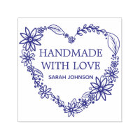 Handgefertigt mit Liebe Herzkranz Personalisiert