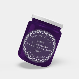 Handgefertigt mit Liebe Jam Label Canning Aufklebe Runder Aufkleber
