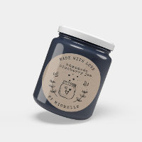 Handgefertigt mit Liebe Jam Label Canning Aufklebe