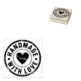 Handgefertigt mit Liebe-Kautschuk-Briefmarke Gummistempel