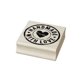 Handgefertigt mit Liebe-Kautschuk-Briefmarke Gummistempel