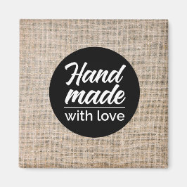 Handgefertigt mit Liebe Magnet