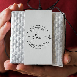 Handgefertigt mit Liebe | Moderner Minimalistische Permastempel