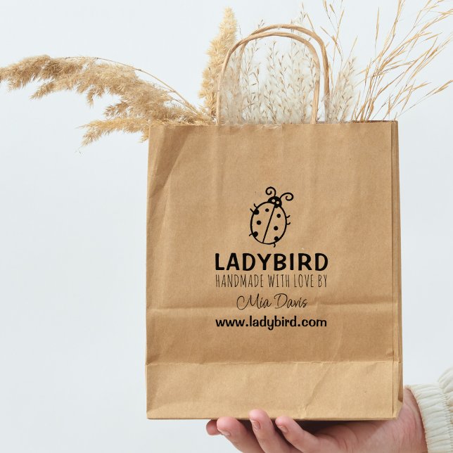 Handgefertigt mit Liebe, Niedlicher Ladybird Gummistempel (Von Creator hochgeladen)