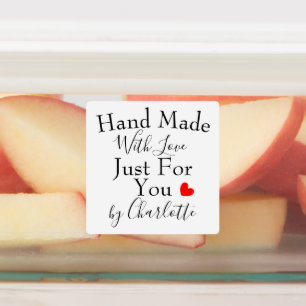 Handgefertigt mit Liebe nur für Sie Personalisier Etiketten