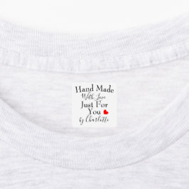 Handgefertigt mit Liebe nur für Sie Personalisiert Etiketten