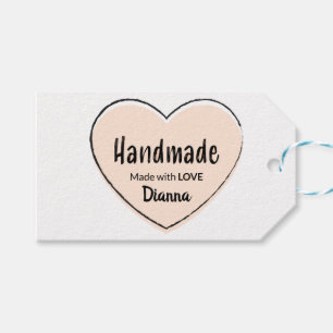 Handgefertigt mit Liebe! Personalisierte Schenkung Geschenkanhänger