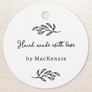 Handgefertigt mit Liebe Personalisierter Preisanhä Geschenkanhänger