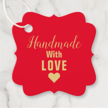 Handgefertigt mit Liebe-Produkttags