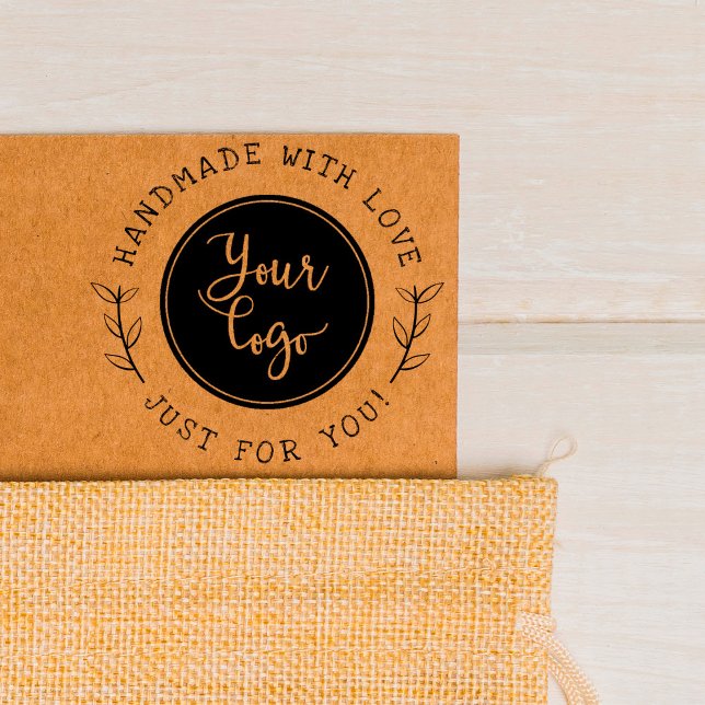 Handgefertigt mit Liebe | Rustikales Skript benutz Permastempel (Von Creator hochgeladen)