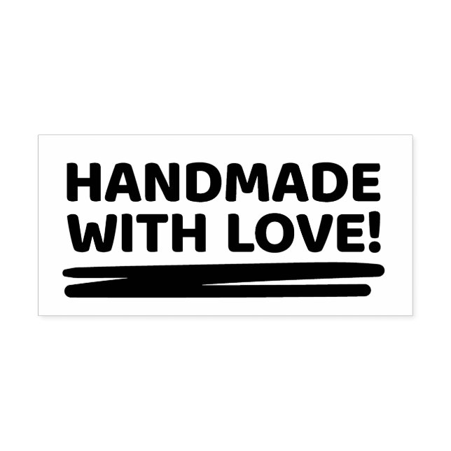 Handgefertigt mit Liebe-Selbstfarben-Briefmarke fü Permastempel (Design)
