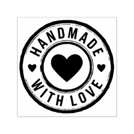 Handgefertigt mit Liebe-Selbstfarben-Briefmarke Permastempel