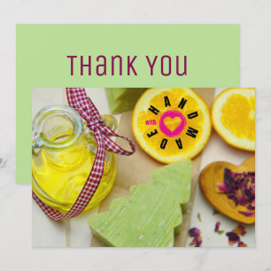 Handgefertigt mit Liebe Soap Maker Weihnachtsbaum  Dankeskarte