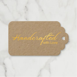 Handgefertigt mit Liebe-Tag Geschenkanhänger
