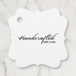 Handgefertigt mit Liebe-Tag Geschenkanhänger