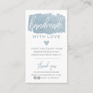 Handgefertigt mit Liebe-Visitenkarte Visitenkarte