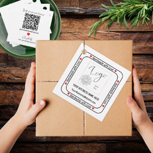 Handgefertigt mit Liebe-Werbebeilage Geschenkanhänger