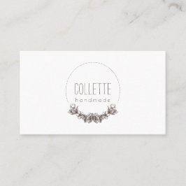 Handgefertigt mit Logo Visitenkarte