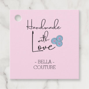 Handgefertigt mit Niedlichen Tasten der Liebe Rosa Geschenkanhänger