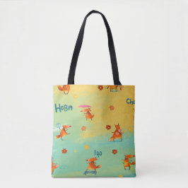 Handgefertigte Aquarellbilder Tasche