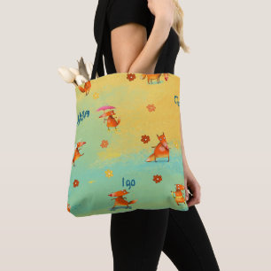Handgefertigte Aquarellbilder Tasche