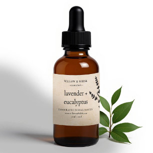Handgefertigte Aromatherapie Essential Oil Kraft B Rechteckiger Aufkleber