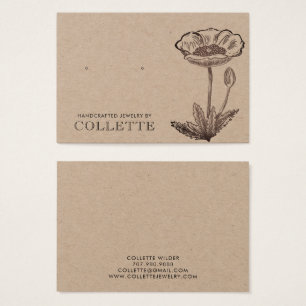 Handgefertigte Blumen-Kraft-Karton-Ohrhänger-Schmu