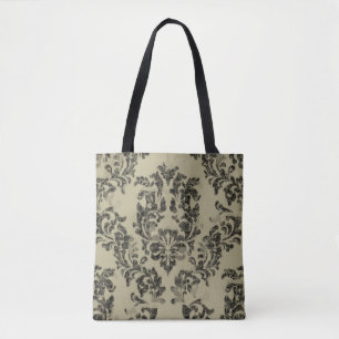 Handgefertigte Damastmuster: Vintage Ornamente. Tasche
