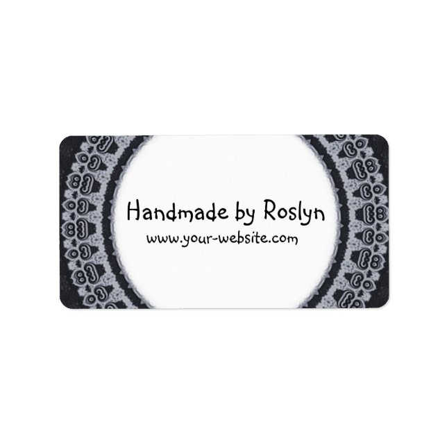 Handgefertigte Etiketten Adressaufkleber (Vorne)