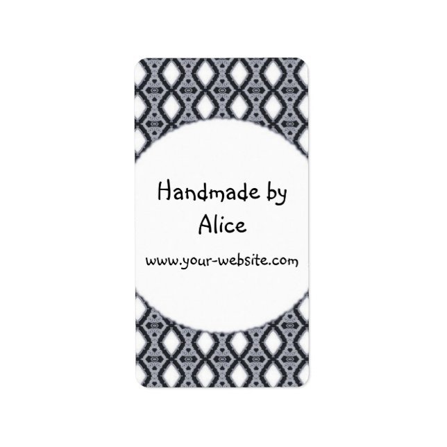 Handgefertigte Etiketten Adressaufkleber (Vorne)