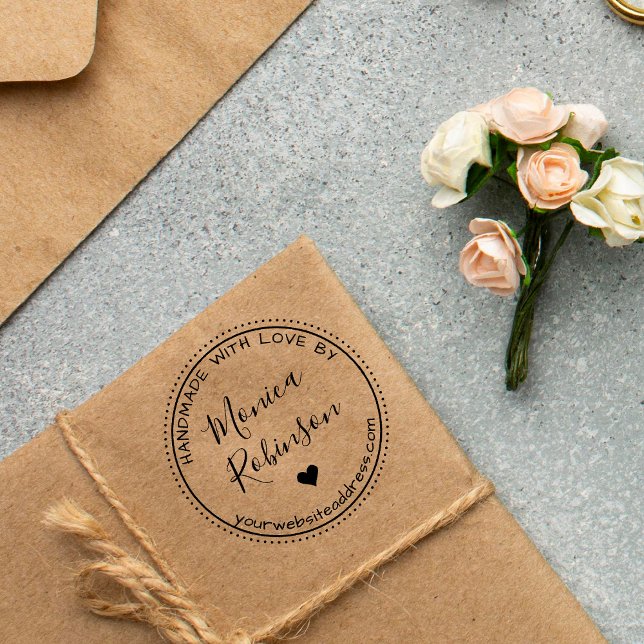 Handgefertigte Herzstücke und Rundwaren mit Liebe  Gummistempel (Von Creator hochgeladen)