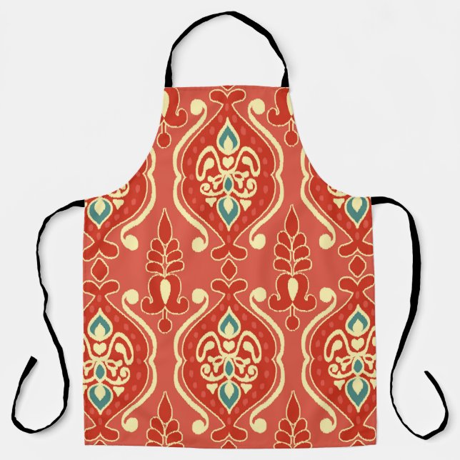 Handgefertigte Ikat-Gewebe. Ethnische nahtlose Mus Schürze (Vorderseite)
