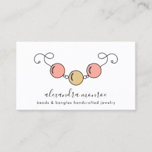 Handgefertigte Juwelierlogos Schmuckdesign Visitenkarte