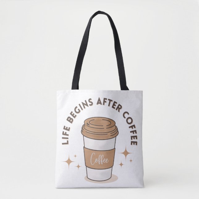 Handgefertigte Kaffeebecher Tasche (Vorderseite)
