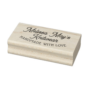 Handgefertigte Kleinunternehmen mit Liebe Gummistempel